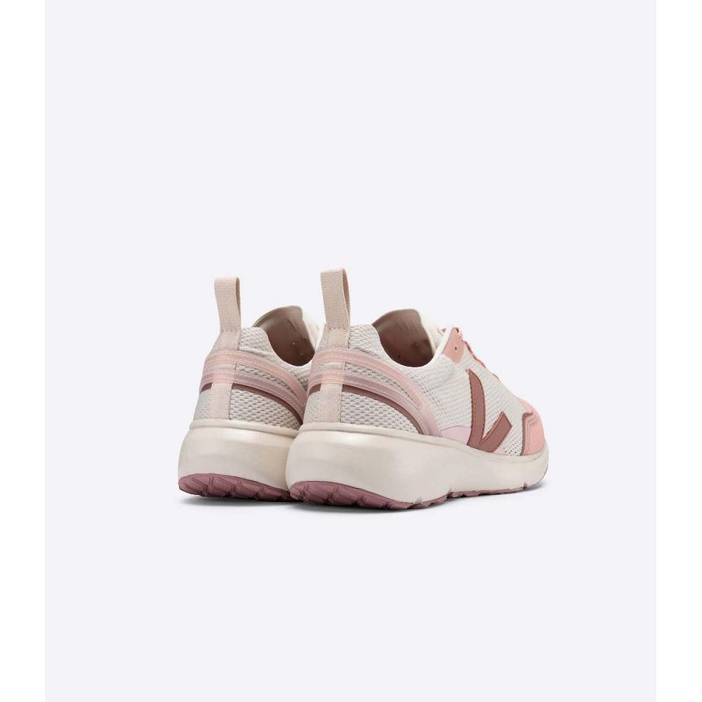 Veja CONDOR 2 ALVEOMESH Sko Dame Beige/Pink | NO 497PJJ